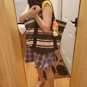 Victoria's Secret Black and Pink Tote (Without The Keychain)